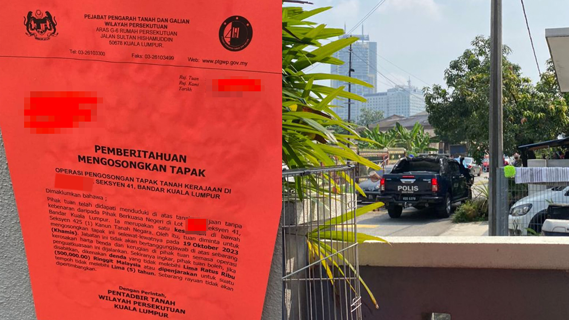 Get out by Oct 19: Kg Sg Baru landowners shocked by latest eviction notice