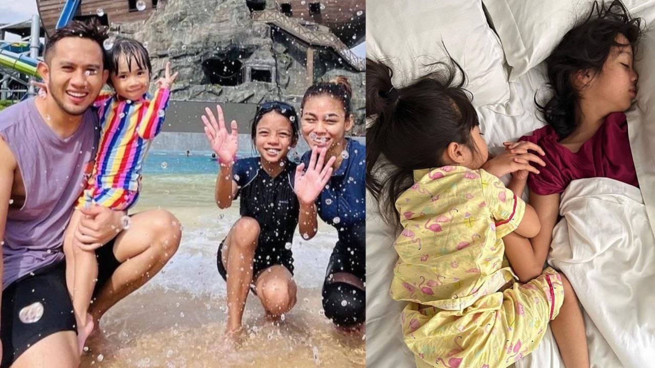 'Maafkan daddy dan mama, awak berdua tak salah', Fizi Ali kongsi gambar keluarga di taman tema air