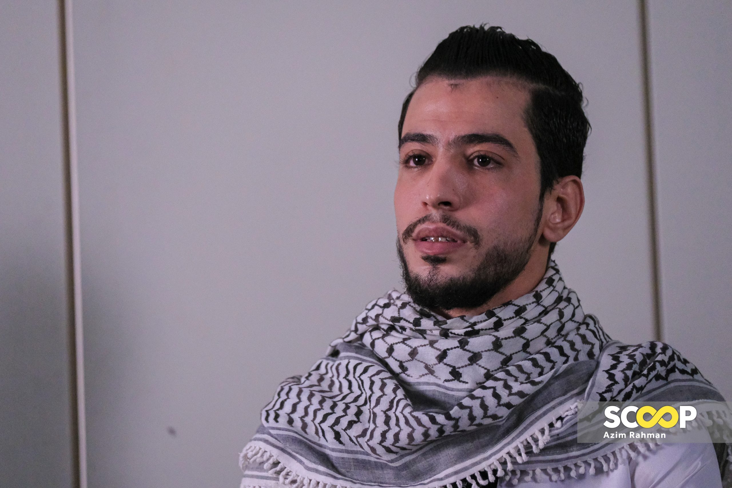 Yousef Abuassi risau fikir kesengsaraan keluarga di Gaza, adik hilang sejak 26 hari lalu