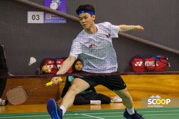 22092023 - KUALA LUMPUR - Pemain Badminton Perseorangan Lelaki Negara, Lee Zii Jia pada sesi latihan di Akademi Badminton Bukit Kiara. Pix by AZIM RAHMAN