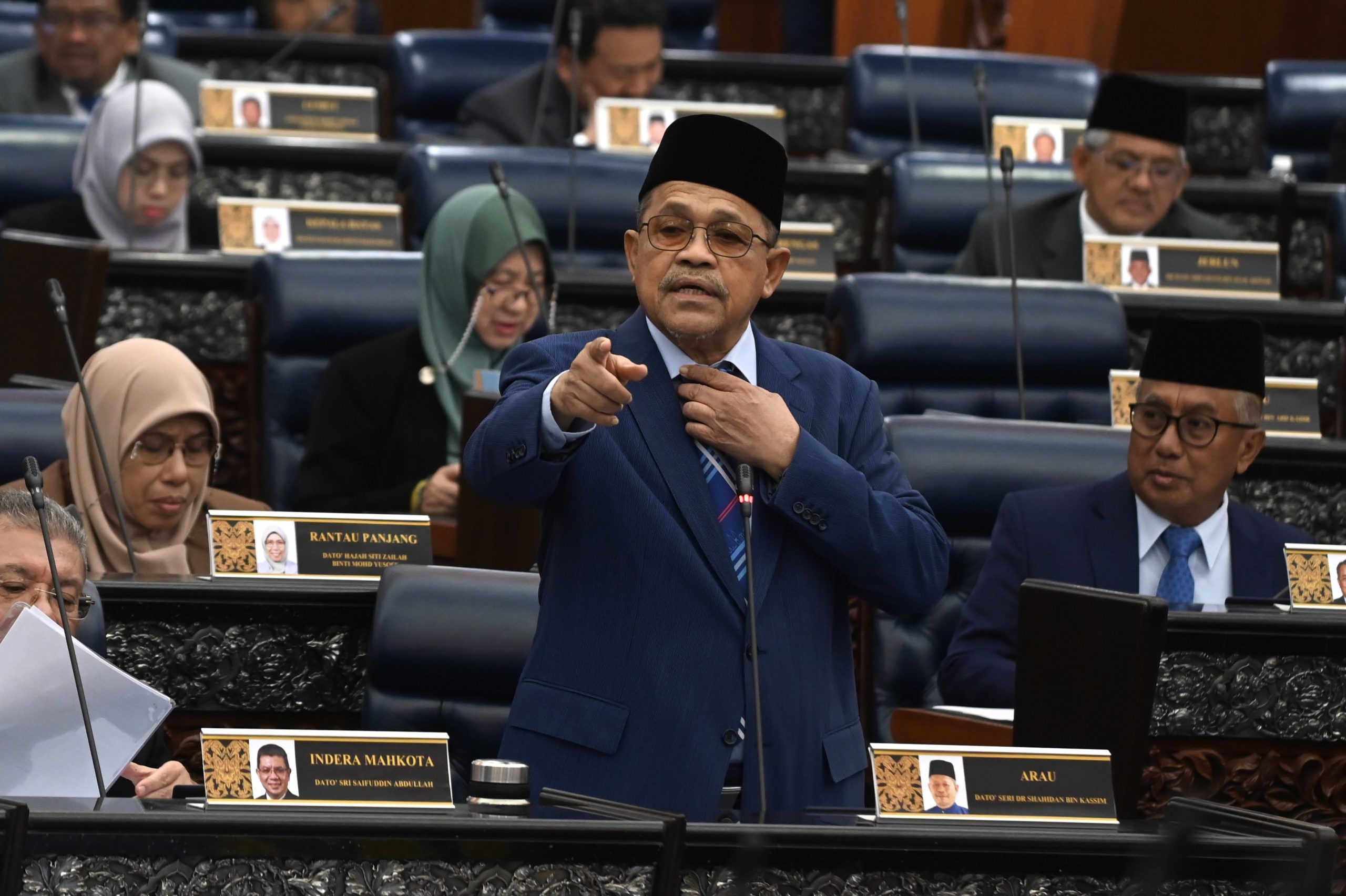 Shahidan riles up Dewan after alleging Umno, DAP members ‘don’t want’ each other