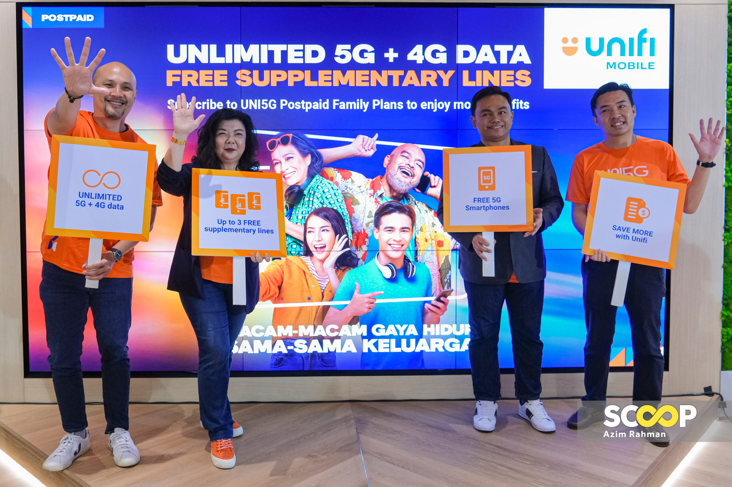 Unifi's UNI5G Postpaid Family plan boasts unlimited 5G+4G data, free smartphone at RM129