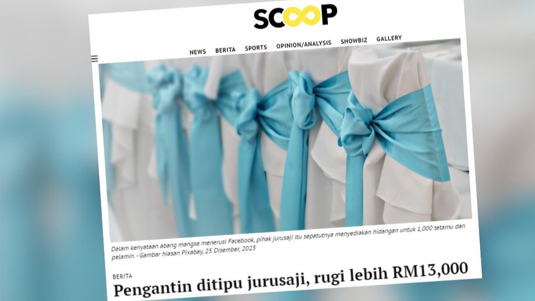 Pengantin rugi RM13,000: Polis kesan maklumat akaun pemilik katering melalui CCIS
