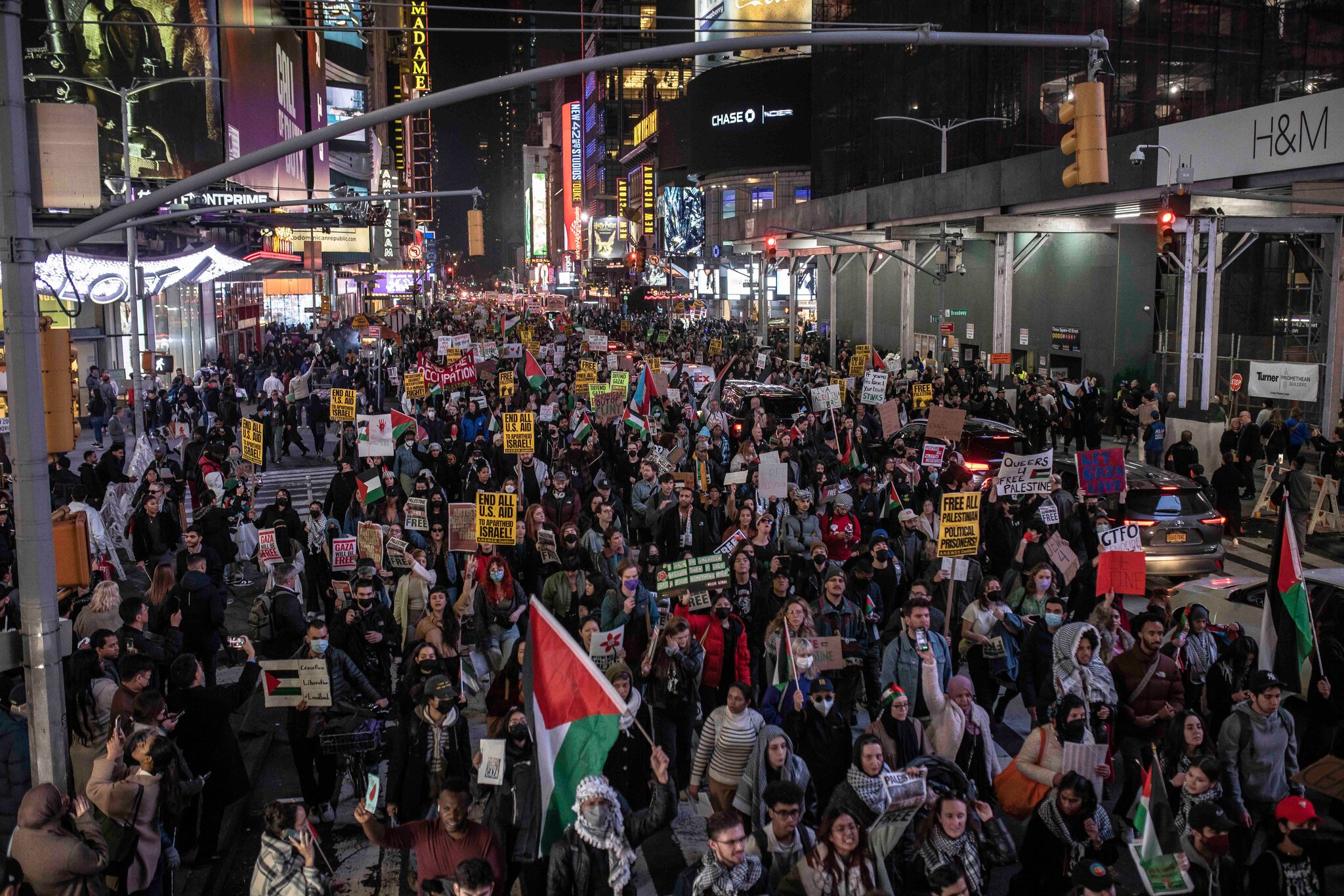 Protes di NYC desak gencatan senjata ketika angka korban di Gaza hampiri 20,000 orang