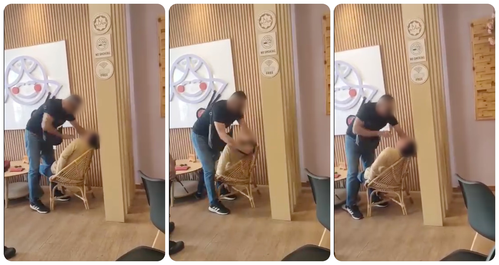 Man caught on video berating, slapping, pulling man's hair is head of police station, Johor police chief confirms