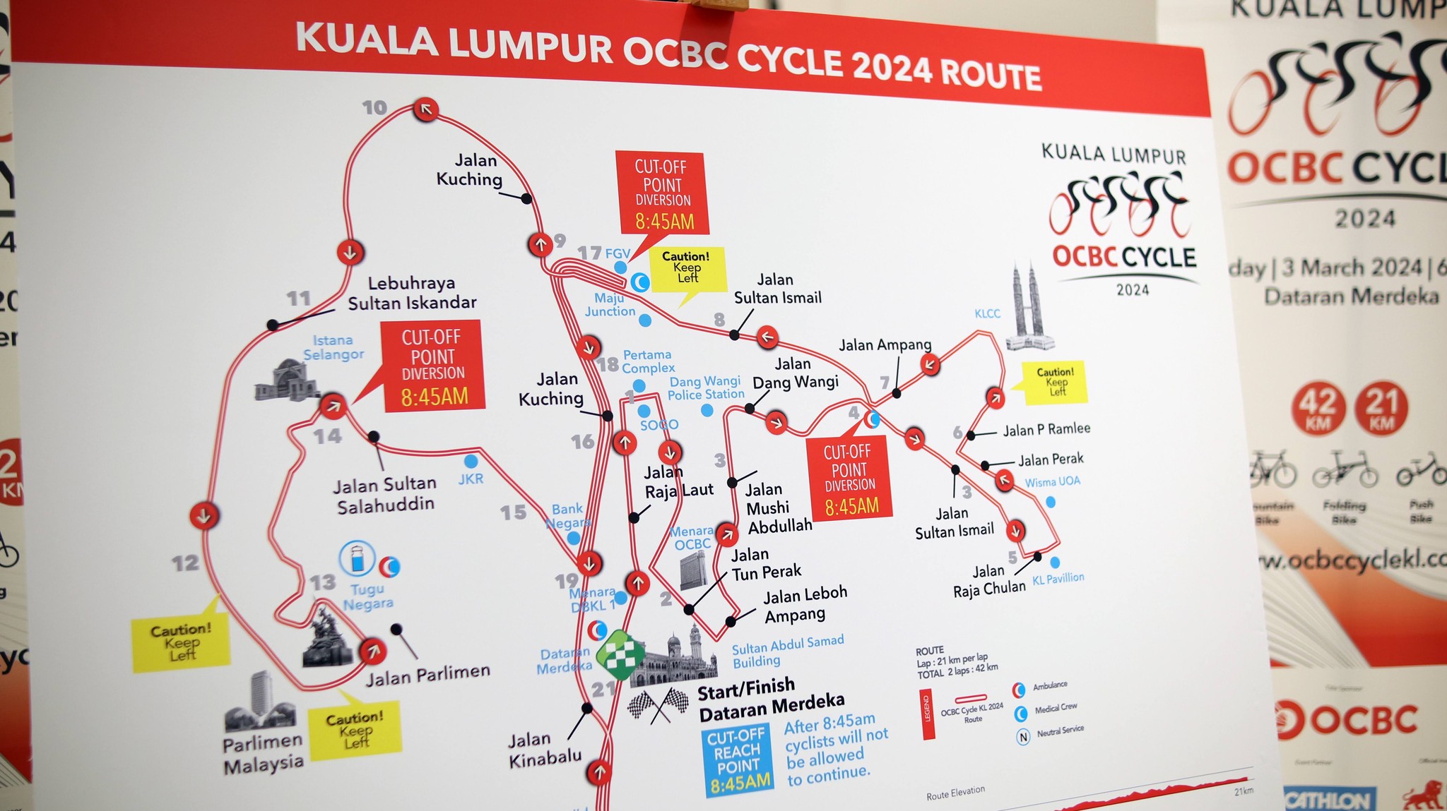 OCBC Cycle: 17 roads in KL city centre to be closed in stages on Sun
