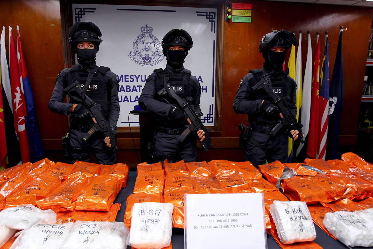 Perak police bust meth syndicate after arresting two men, seizing 51kg of drugs
