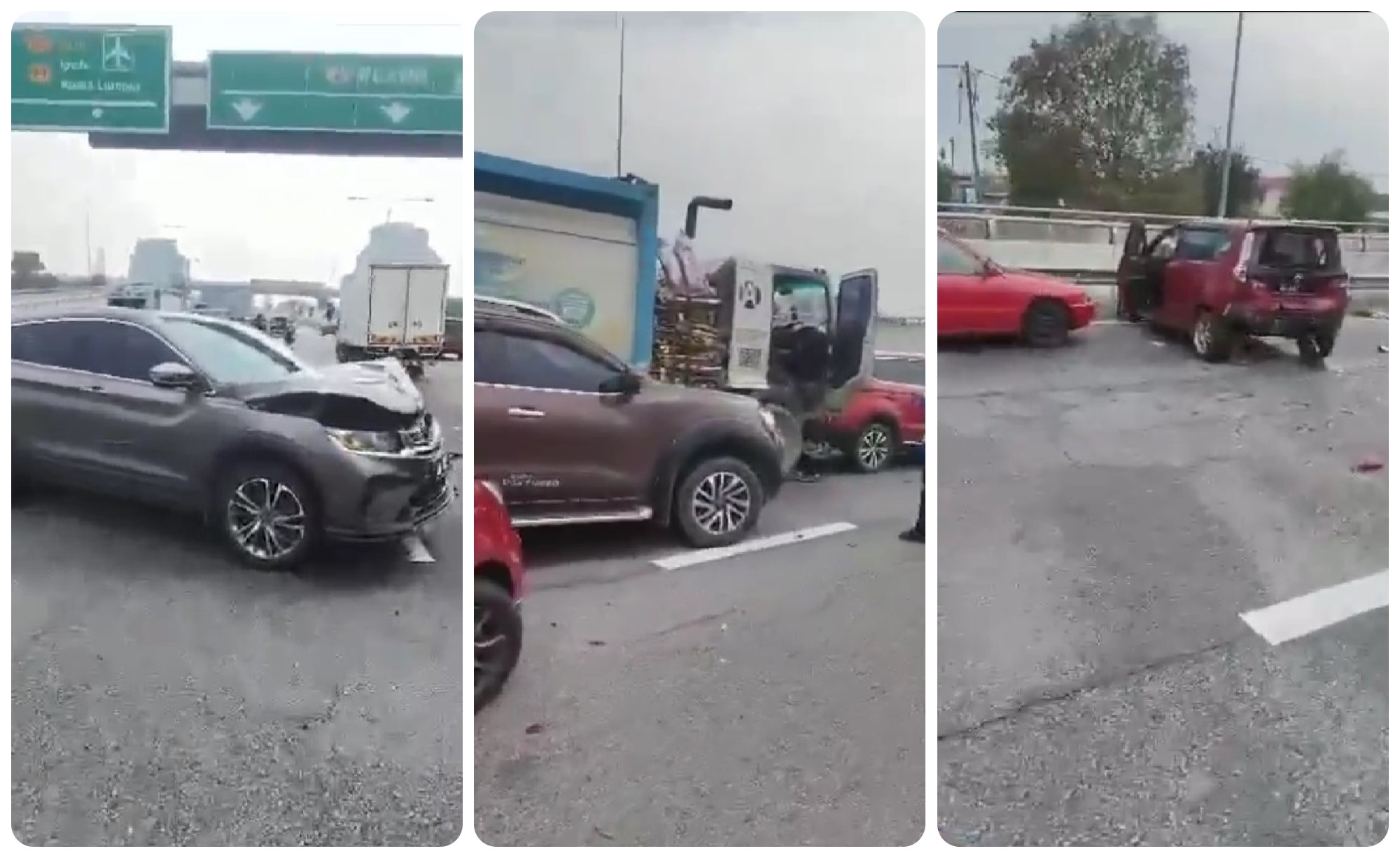 [UPDATED] Chaos on Federal Highway: over 10 vehicles in massive crash