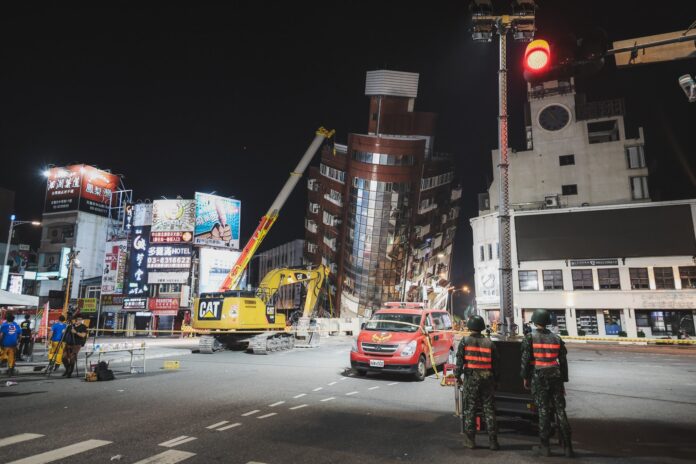 Earthquake - Taiwan Defence Ministry