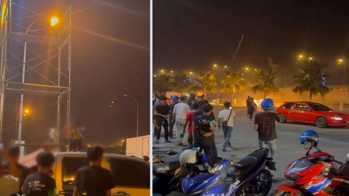 Four detained in Kelantan amid 'battle of fireworks' chaos