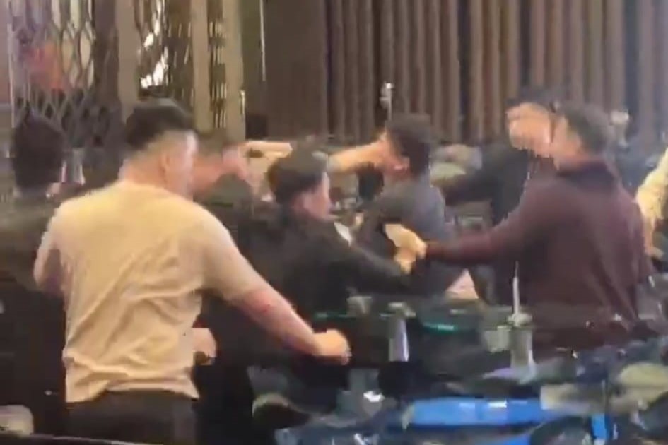 Police on hunt for eight men over brawl at Genting casino