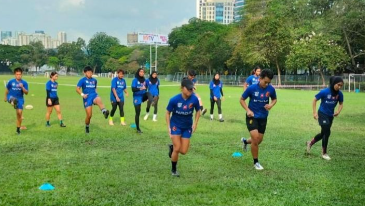 National women’s rugby 7s squad polishing skills for Singapore SEA Sevens