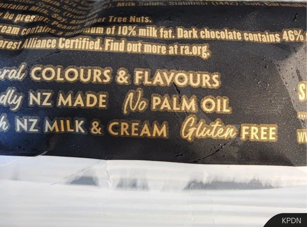 Ice creams seized for being labelled ‘no palm oil’