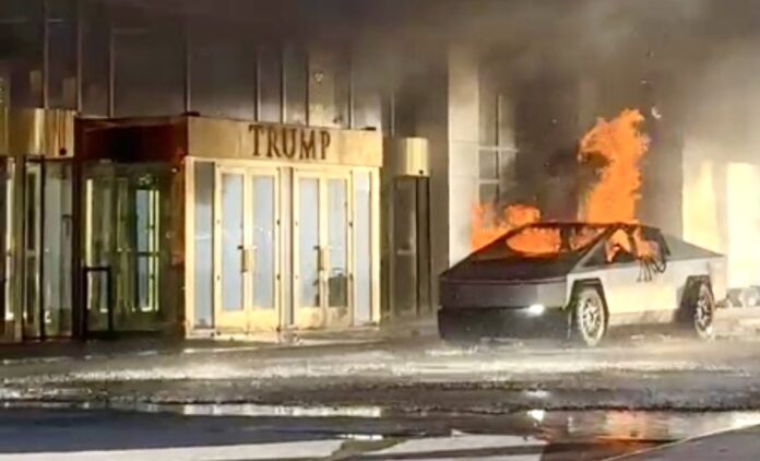 aTesla cybertruck explosion Trump hotel-socmed pixGgO4FkHXEAAIDGf